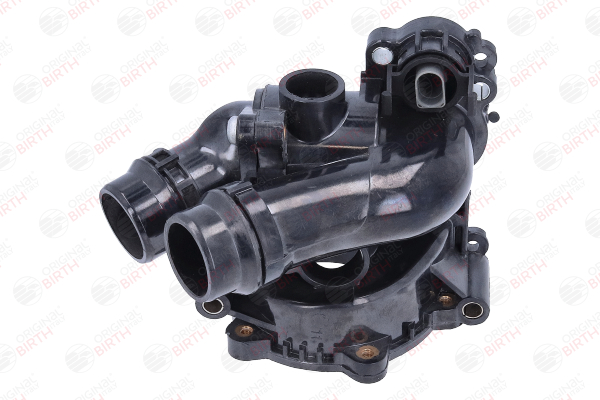 BIRTH 80249: Flange do líquido de refrigeração Eixo dianteiro, com sensor de temeperatura, com termóstato
