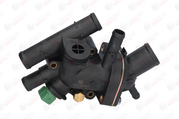BIRTH 8470: Brida de refrigerante Eje delantero, con sensor de temperatura, con termostato