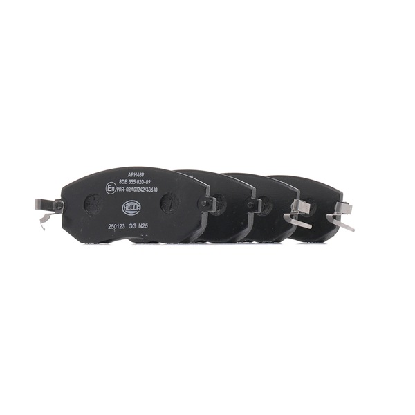HELLA 8DB 355 020-891: Juego de pastillas de freno con accesorios