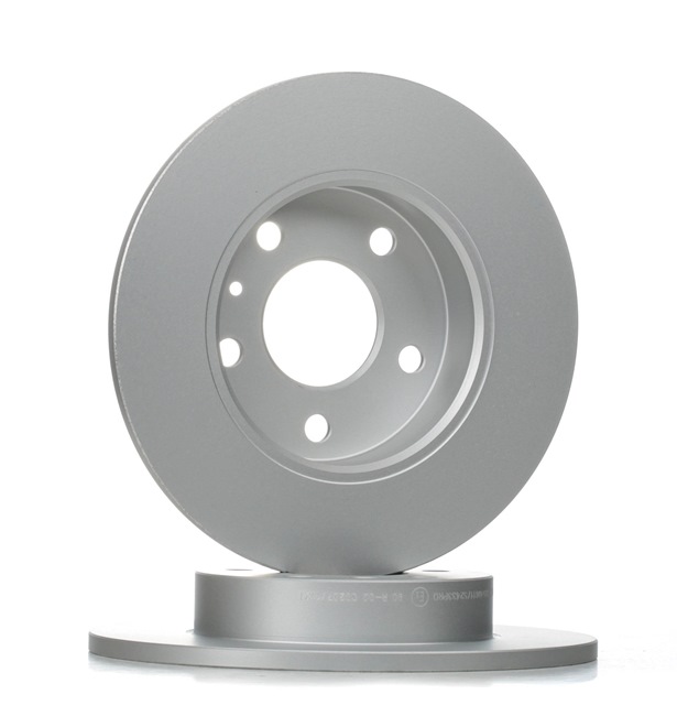 HELLA 8DD 355 106-111: Disco de freno Ø: 264mm, macizo, Ø: 264mm, revestido, sin buje de rueda, sin cojinete rueda, sin perno de sujeción de rueda PRO