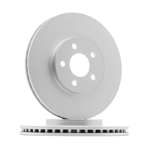 HELLA 8DD 355 118-601: Bremsscheibe Ø: 280mm, innenbelüftet, Ø: 280mm, beschichtet, ohne Radnabe, ohne Radlager, ohne Radbefestigungsbolzen PRO
