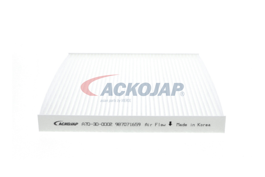 ACKOJA A70-30-0002: Interieurfilter Q+, original equipment manufacturer quality Papier, Filter insert, pollenfilter