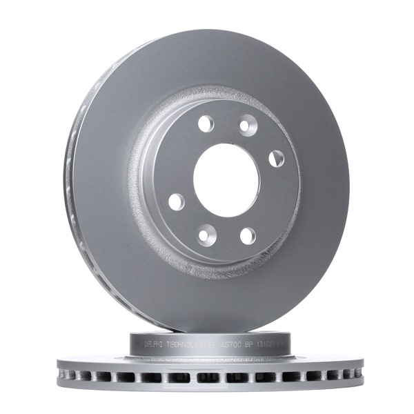 DELPHI BG4570C: Disc de frână Ř: 258mm, ventilat, Ř: 258mm, acoperit (cu un strat protector)