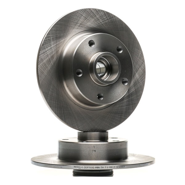 FERODO DDF1732-1: Disc de frână Ř: 260mm, plin, Ř: 260mm, cu senzor ABS, cu rulment roata PREMIER