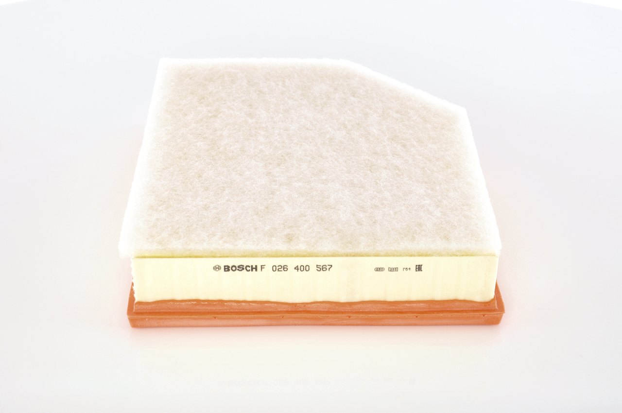BOSCH F 026 400 567 Luftfilter VOLVO S60 III (224) 407 hk bensin/elektro hva koster