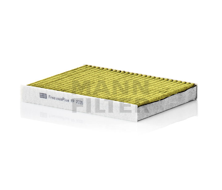 MANN-FILTER FP 2335 KIT: Szűrő, utastér levegő Polifenolos aktívszenes szűrő, antibakteriális hatással, Finom por szűrő (PM 2.5), Gombaölő hatással, aktívszén szűrő, FreciousPlus