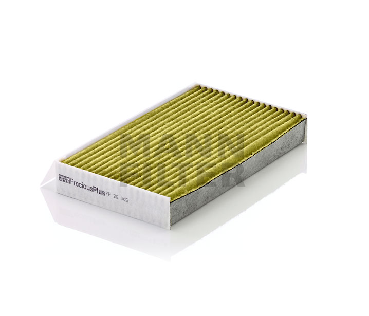 MANN-FILTER FP 26 005: Filtro abitacolo Filtro carboni attivi con polifenolo, con effetto antibatterico, Filtro per polveri fini (PM 2.5), con azione fungicida, Filtro al carbone attivo, FreciousPlus