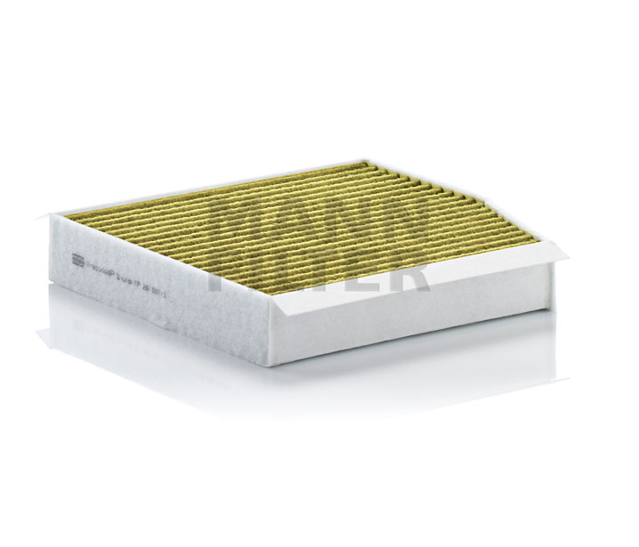 MANN-FILTER FP 26 007/1: Filtr, vzduch v interiéru Filtr s aktivním uhlím s polyfenolem, s antibakteriálním účinkem, Filtr jemného pachu (PM 2.5), s fungicidním účinkem, Filtr s aktivním uhlím, FreciousPlus