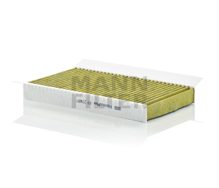 MANN-FILTER FP 2747: Filtro abitacolo Filtro carboni attivi con polifenolo, con effetto antibatterico, Filtro per polveri fini (PM 2.5), con azione fungicida, Filtro al carbone attivo, FreciousPlus