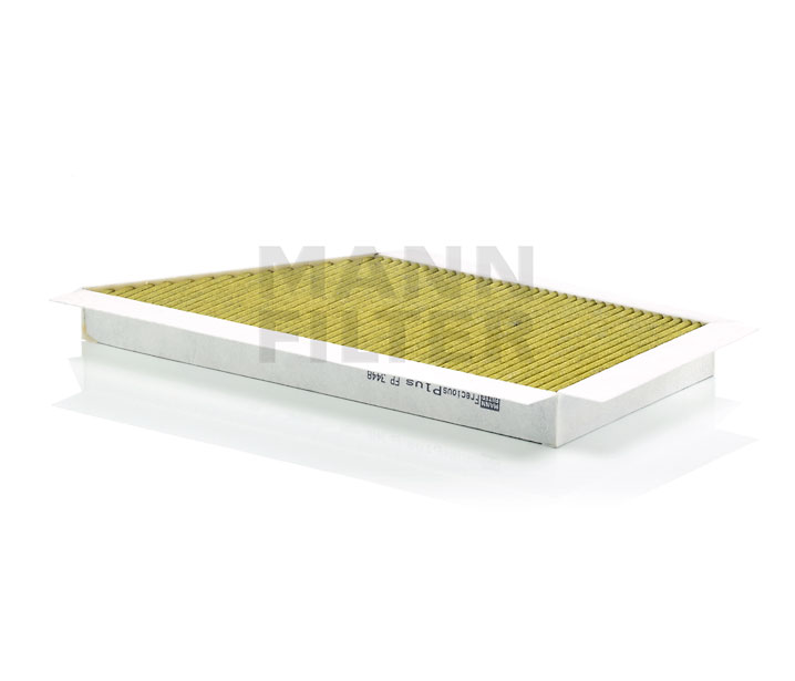 MANN-FILTER FP 3448 Innenraumfilter Aktivkohlefilter mit Polyphenol, mit antibakterieller Wirkung, Feinstaubfilter (PM 2.5), mit fungizider Wirkung, Aktivkohlefilter, FreciousPlus