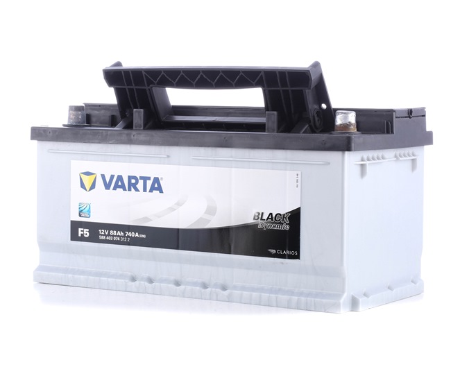 VARTA BLACK dynamic, F5 5884030743122 Starterio akumuliatorius VOLVO S60 II (134) 205 AG dyzelinas kaina