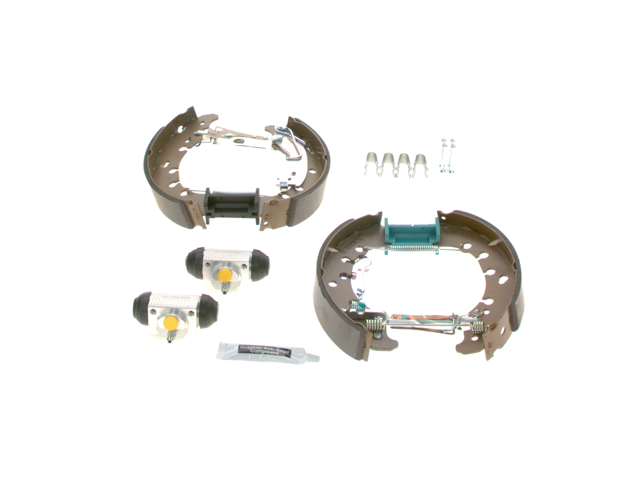 BOSCH 0 204 114 623: Zestaw do hamulców, hamulce bębnowe z dodatkami, z cylinderkiem hamulcowym
