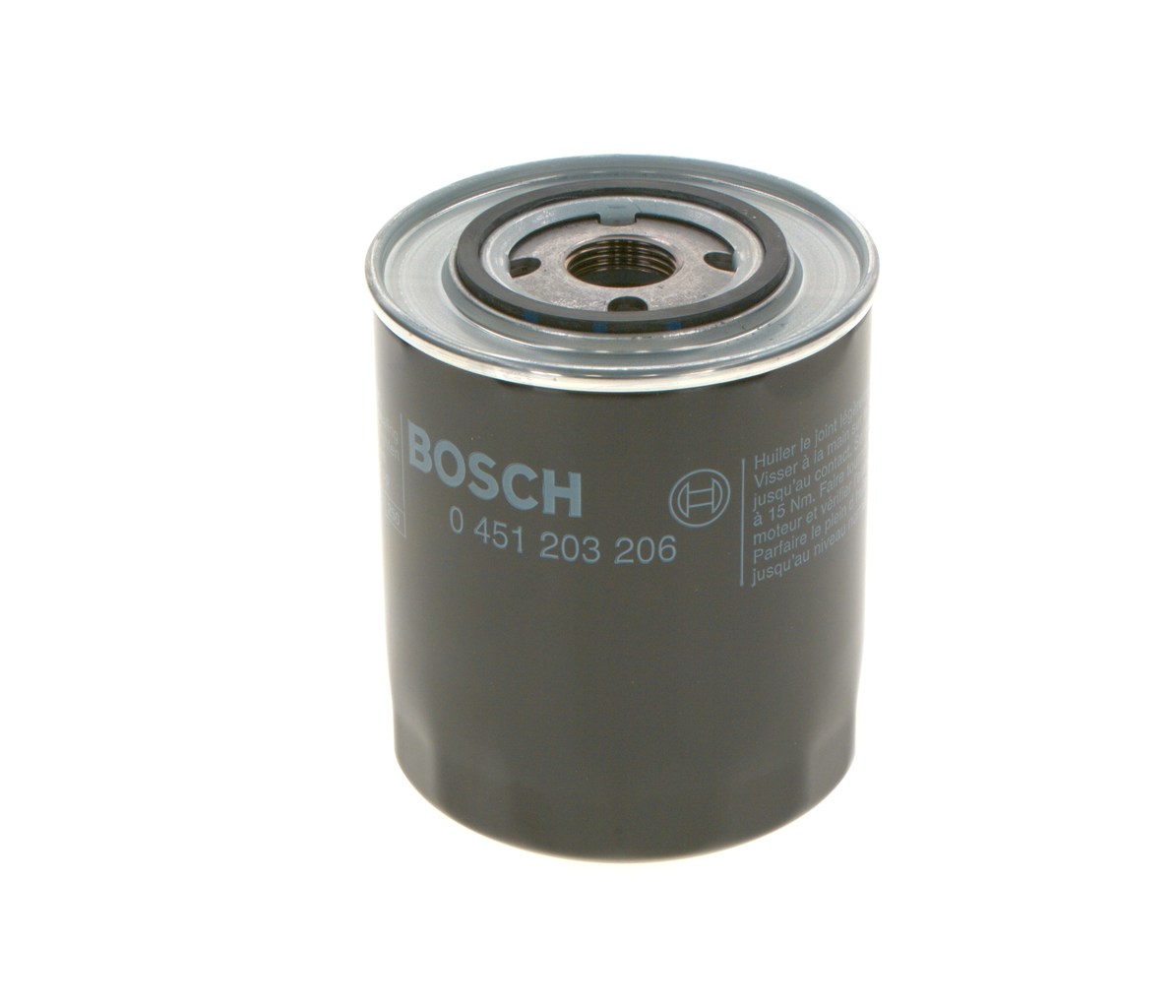 BOSCH 0 451 203 206: Filtro de aceite con dos válvulas de bloqueo de retorno