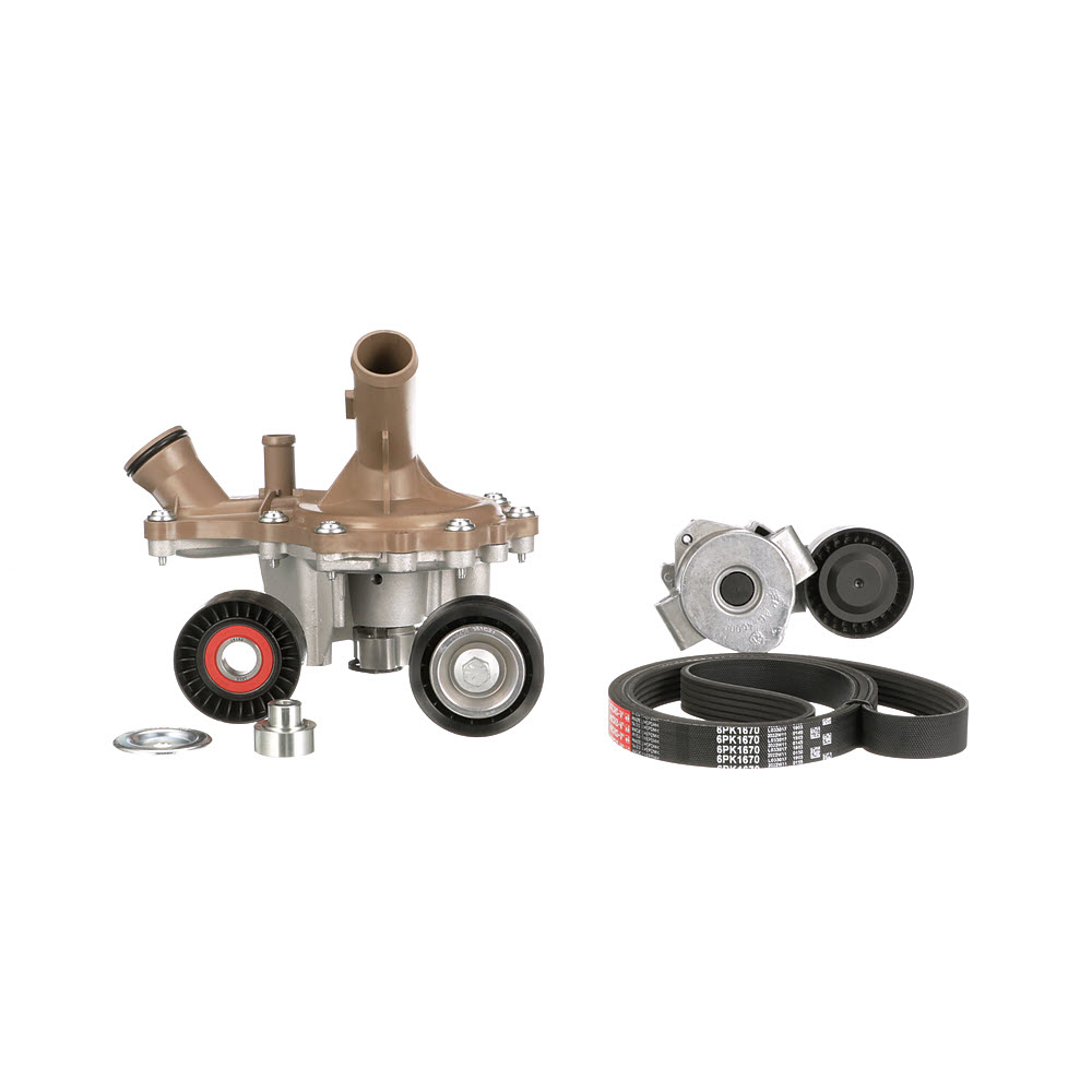 GATES KP26PK1670 Waterpomp + Multi V-riemset FORD Transit Mk6 Flatbed vrachtwagen / Chassis (V347, V348, FM, FN, FF) 85 Pk Diesel kosten