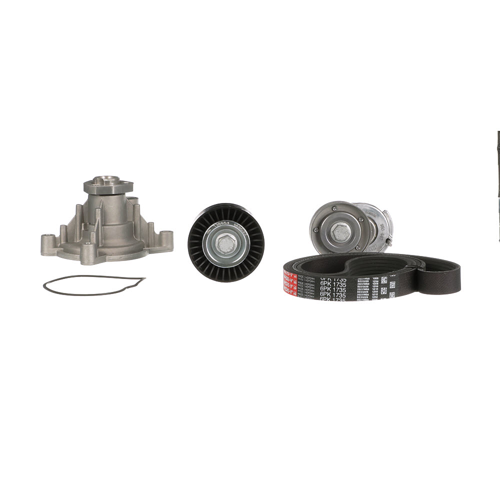 GATES KP76PK1735 Waterpomp + Multi V-riemset VOLKSWAGEN Eos (1F7, 1F8) 122 Pk Benzine kosten