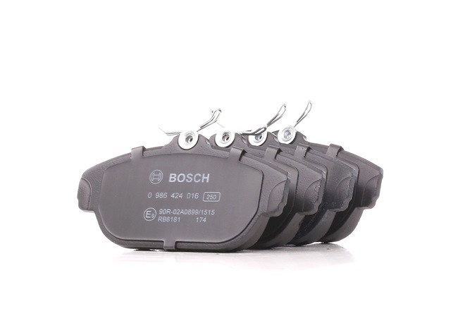 BOSCH 0 986 424 016: Bremsbeläge mit Anti-Quietsch-Blech
