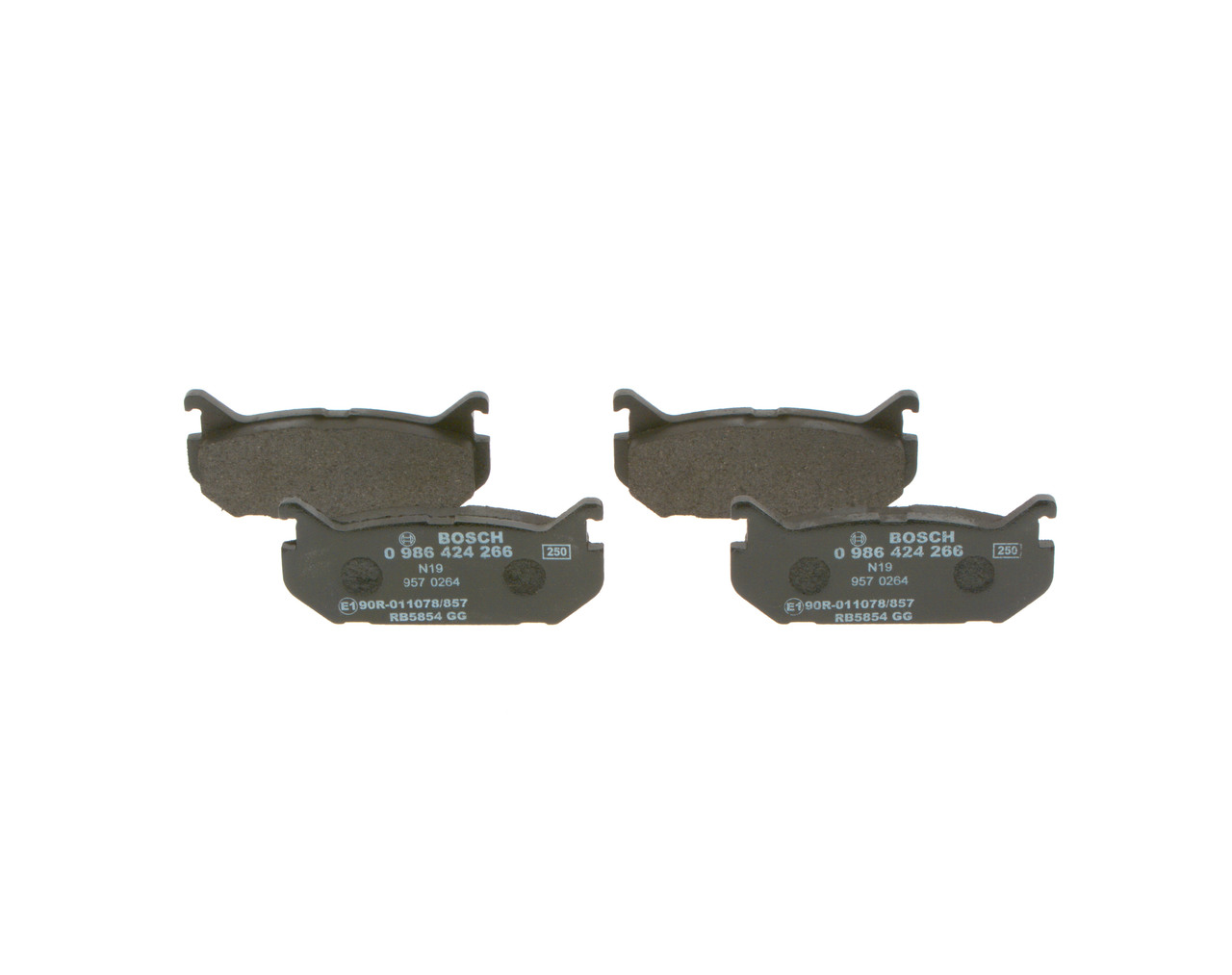 BOSCH 0 986 424 266 Bremsbeläge MAZDA 626 V Hatchback (GF) 126 PS Benzin Kosten