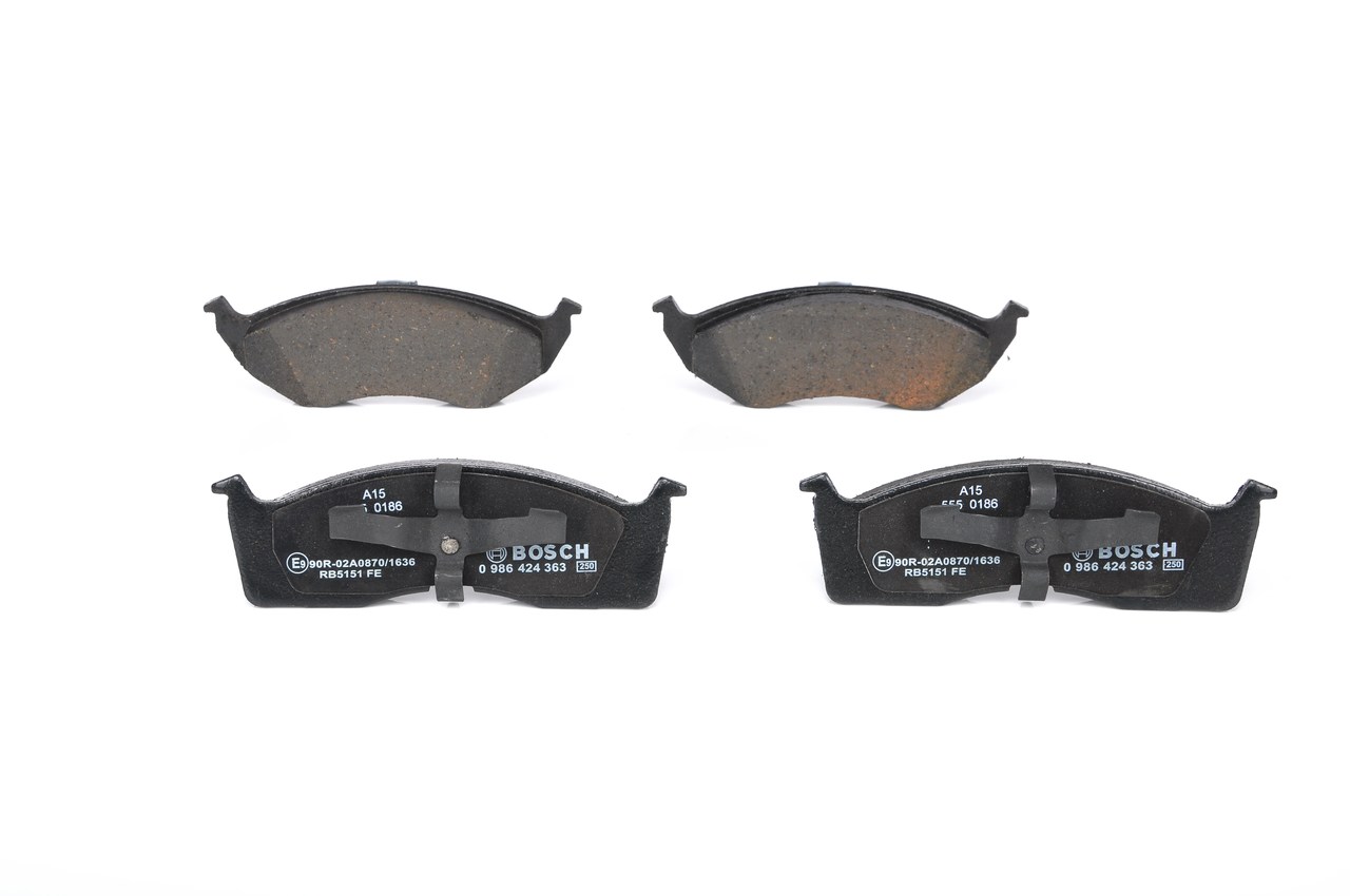 BOSCH 0 986 424 363 Klocki hamulcowe CHRYSLER Voyager / Grand Voyager 3 (GS) 160 KM benzyna koszt