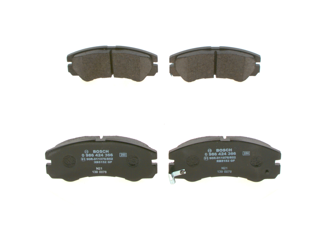 BOSCH 0 986 424 366 Remblokken OPEL Frontera A SUV (U92) 113 Pk Diesel kosten