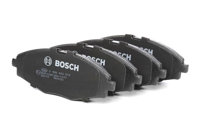 BOSCH 0 986 424 512: Bremsbeläge mit Anti-Quietsch-Blech, mit Montageanleitung