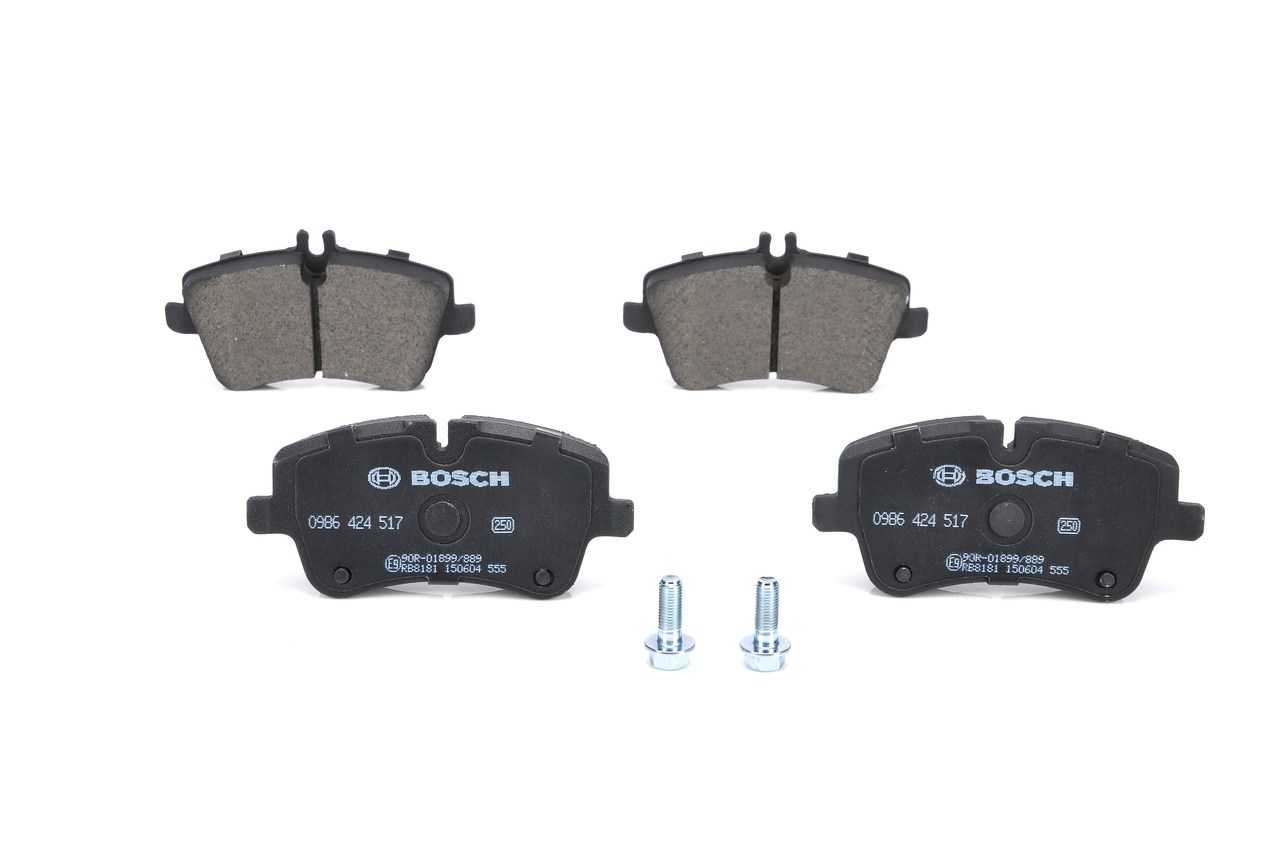 BOSCH 0 986 424 517 Τακάκια φρένων MERCEDES-BENZ C-class Coupe (CL203) 129 PS Βενζίνη κόστος