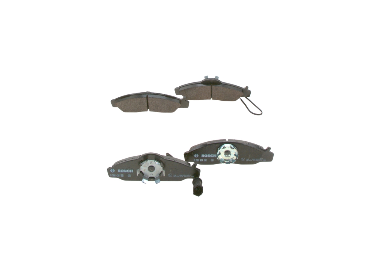 BOSCH 0 986 424 551 Τακάκια φρένων SSANGYONG KORANDO (KJ) 99 PS Πετρέλαιο κόστος