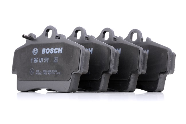 BOSCH 0 986 424 570: Bremsbeläge mit Anti-Quietsch-Blech, mit Montageanleitung