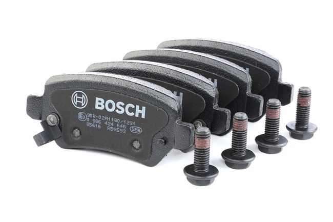BOSCH 0 986 424 646 Sada brzdových destiček, kotoučová brzda OPEL Corsa C Van (X01) 75 HP Benzín cena