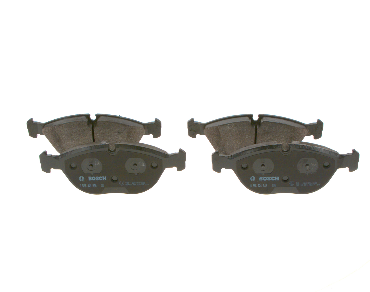 BOSCH 0 986 424 649 Bremsbeläge mit Anti-Quietsch-Blech, mit Montageanleitung