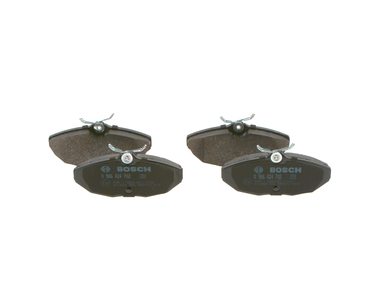 BOSCH 0 986 424 702 Brzdové platničky JAGUAR S-Type (X200) 284 KS Benzín cena