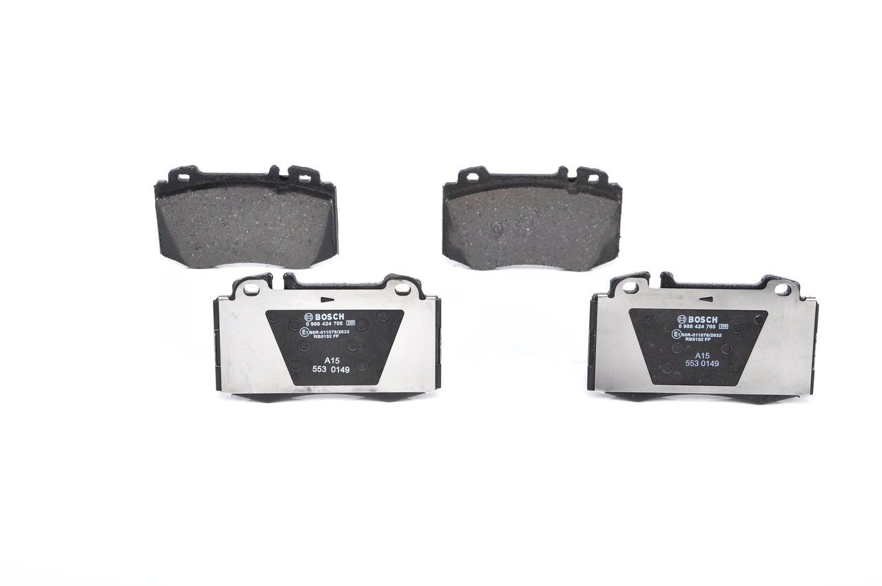 BOSCH 0 986 424 705: Bremsbeläge mit Anti-Quietsch-Blech