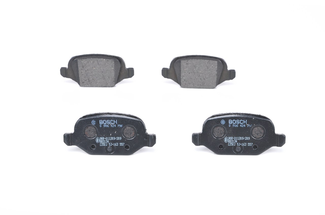 BOSCH 0 986 424 756: Plaquettes de frein avec instructions de montage