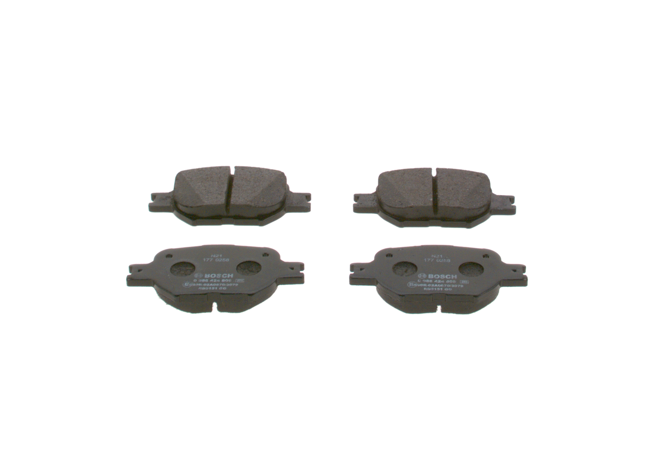 BOSCH 0 986 424 808 Bremsbeläge TOYOTA Mark II Mk9 Limousine (X110) 160 PS Benzin Kosten