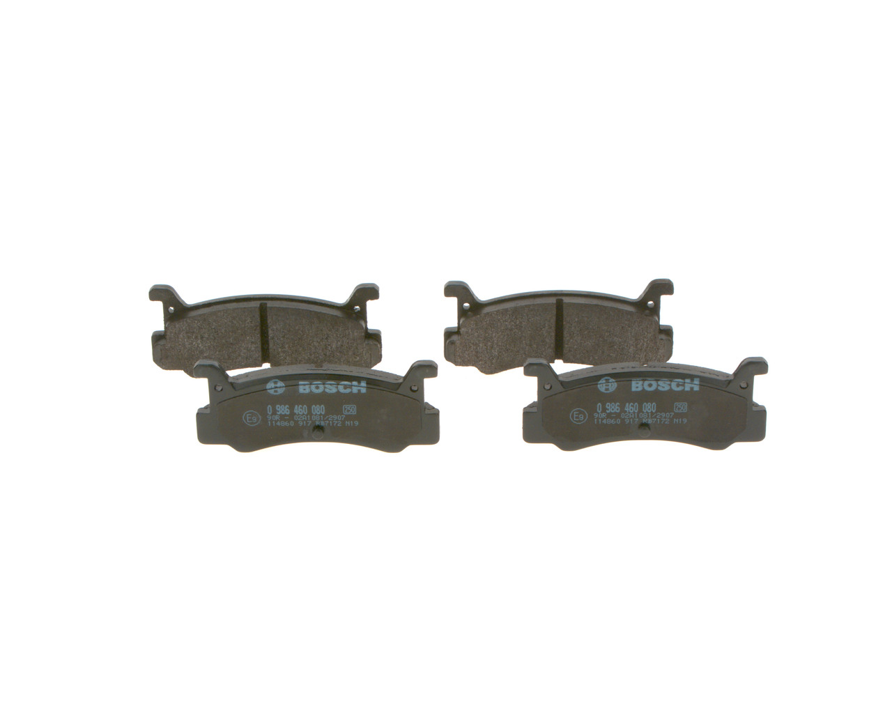BOSCH 0 986 460 080 Remblokken MAZDA MX-3 (EC) 133 Pk Benzine kosten