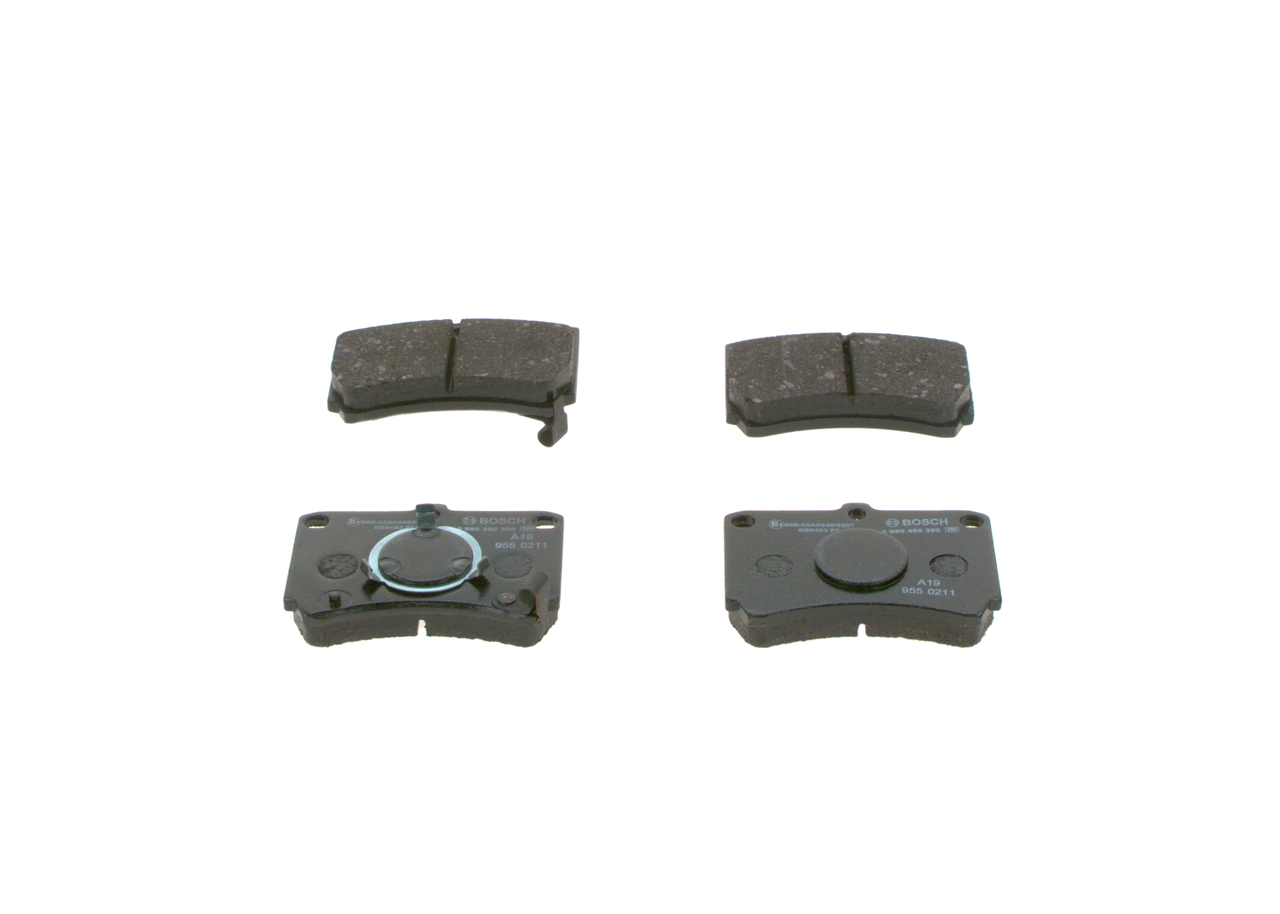 BOSCH 0 986 460 390: Juego de pastillas de freno con clip de émbolo