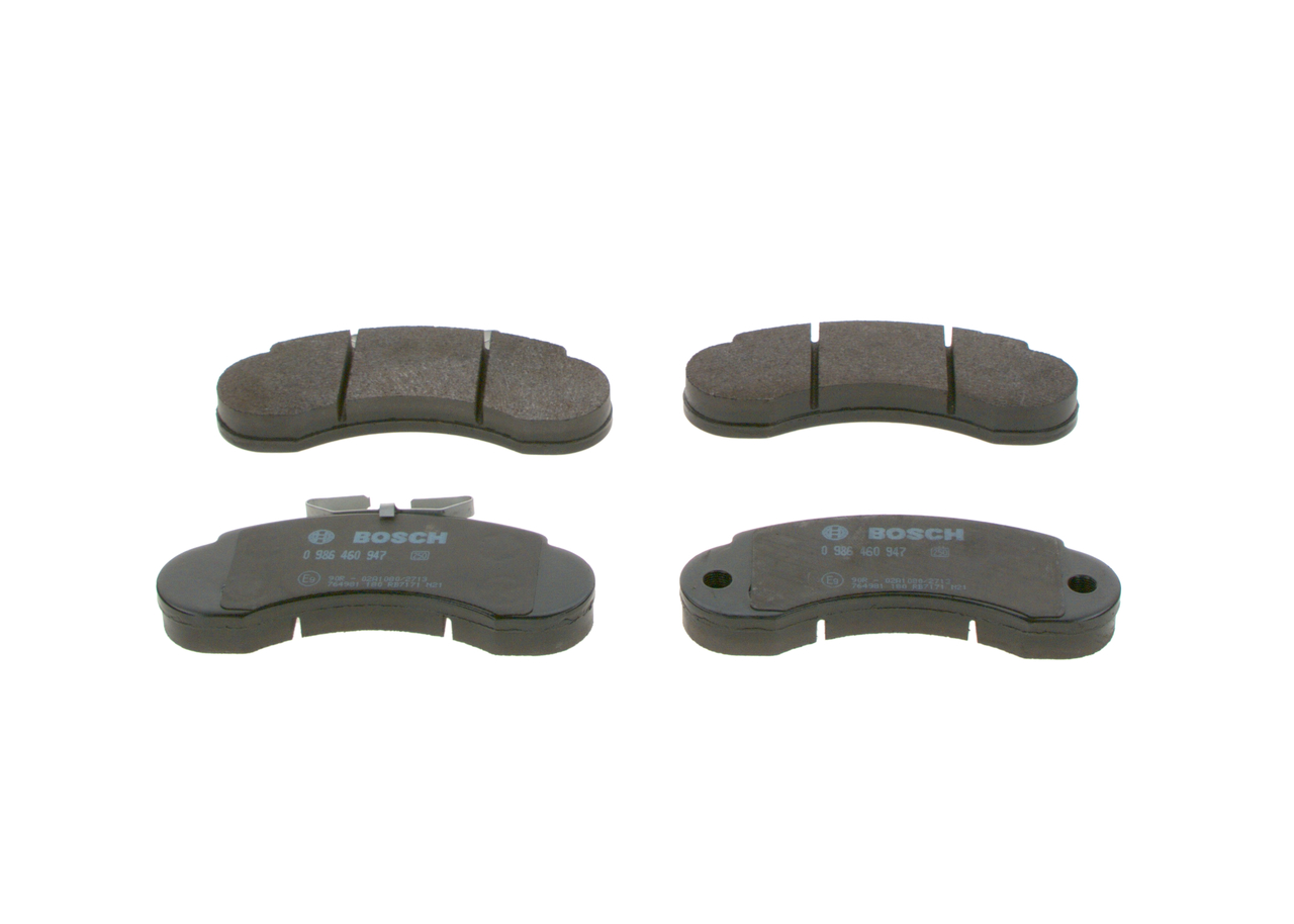 BOSCH 0 986 460 947: Juego de pastillas de freno Chapa antichirridos, con instrucciones de montaje
