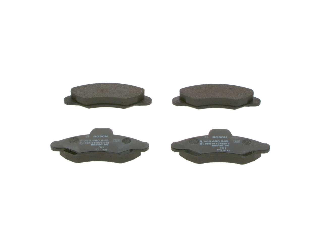 BOSCH 0 986 460 949: Juego de pastillas de freno
