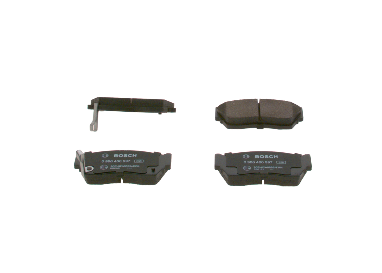 BOSCH 0 986 460 997 Τακάκια φρένων NISSAN 100 NX (B13) 112 PS Βενζίνη κόστος
