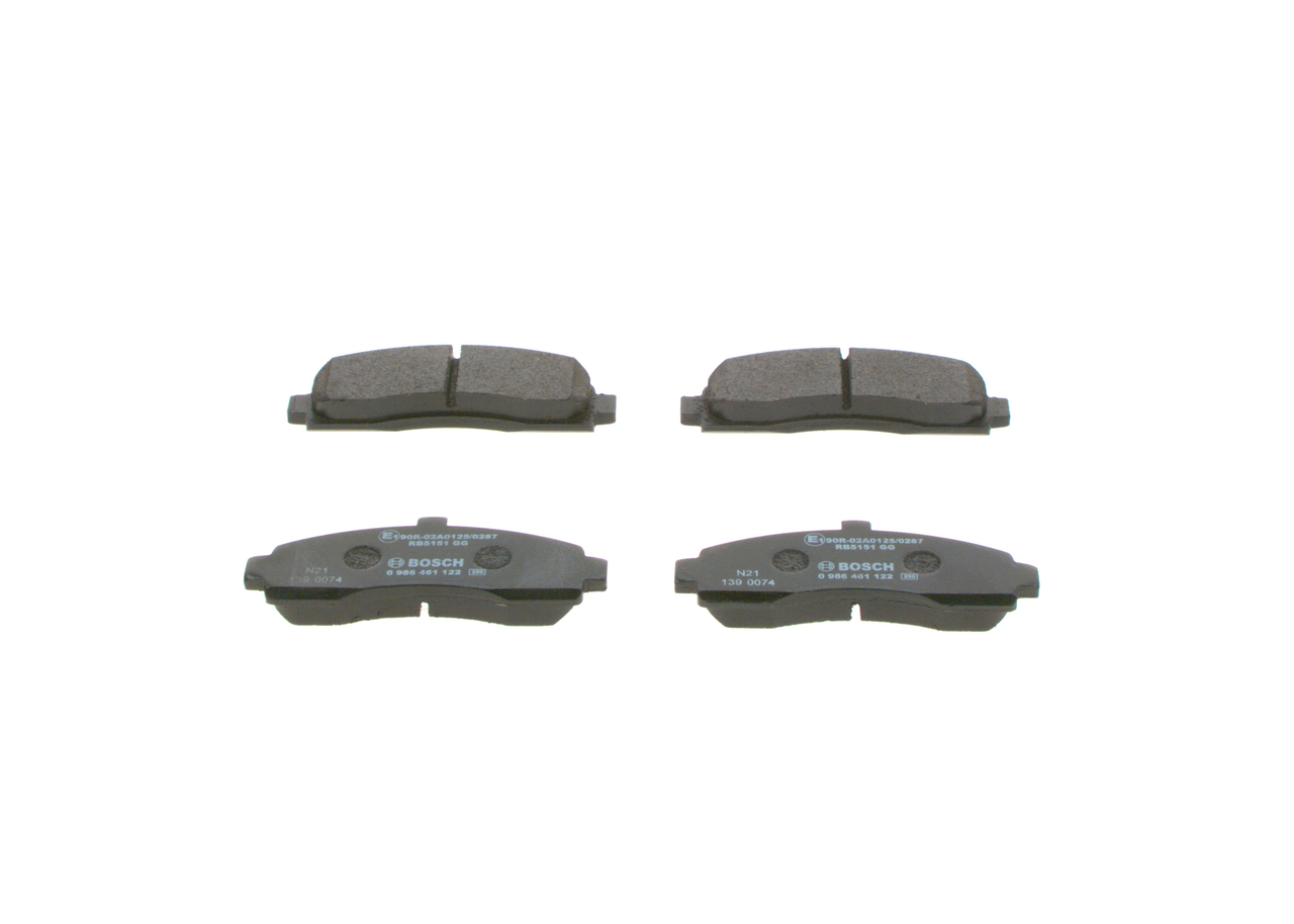 BOSCH 0 986 461 122: Juego de pastillas de freno