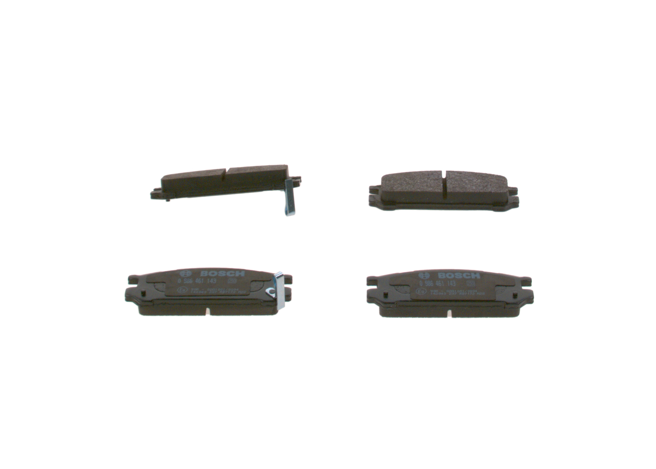 BOSCH 0 986 461 143 Bremseklosser SUBARU Legacy 2 (BG) 133 hk Bensin hva koster