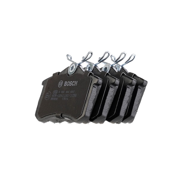 BOSCH 0 986 466 683: Juego de pastillas de freno Chapa antichirridos, con instrucciones de montaje