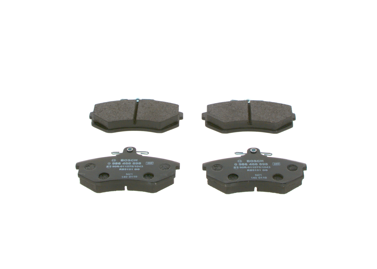 BOSCH 0 986 466 698: Bremsbeläge