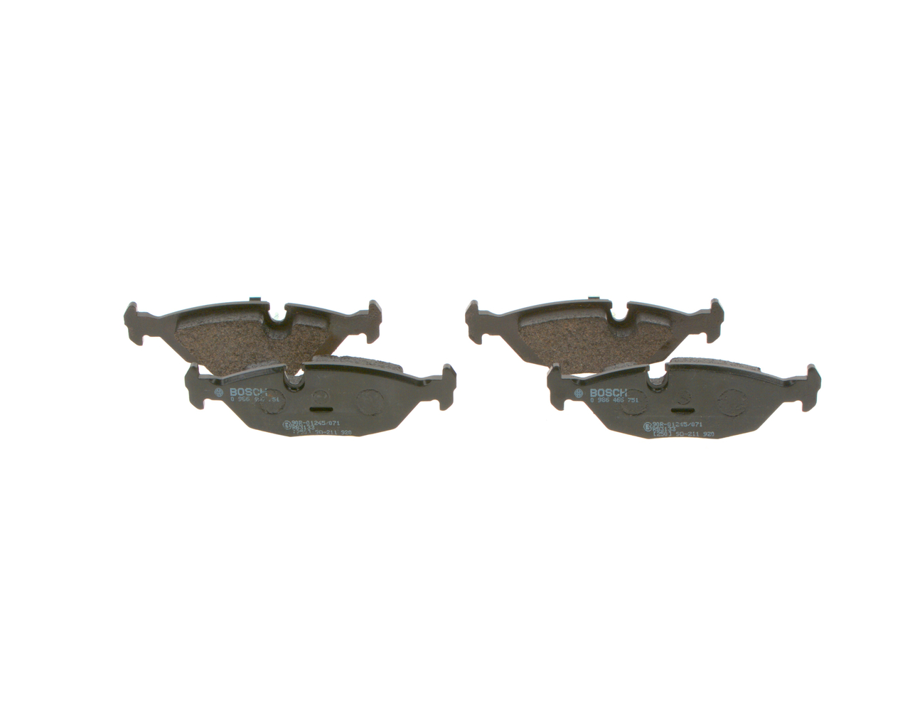 BOSCH 0 986 466 751: Bremsbeläge mit Kolbenclip