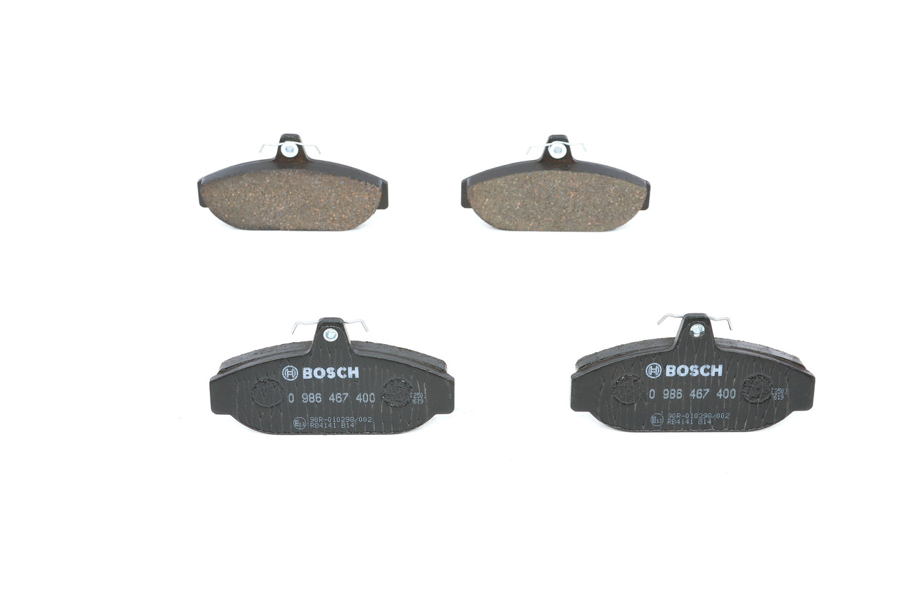 BOSCH 0 986 467 400: Juego de pastillas de freno Chapa antichirridos