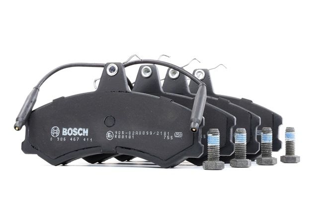 BOSCH 0 986 467 411 Remblokken TALBOT Express 1000-1500 Flatbed Vrachtwagen / Chassis 78 Pk Benzine kosten