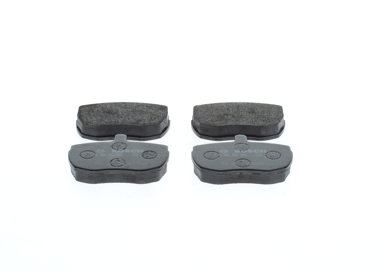BOSCH 0 986 467 590 Pastilhas de travão FORD TRANSIT Caixa (T_ _) 82 cv Gasolina custo