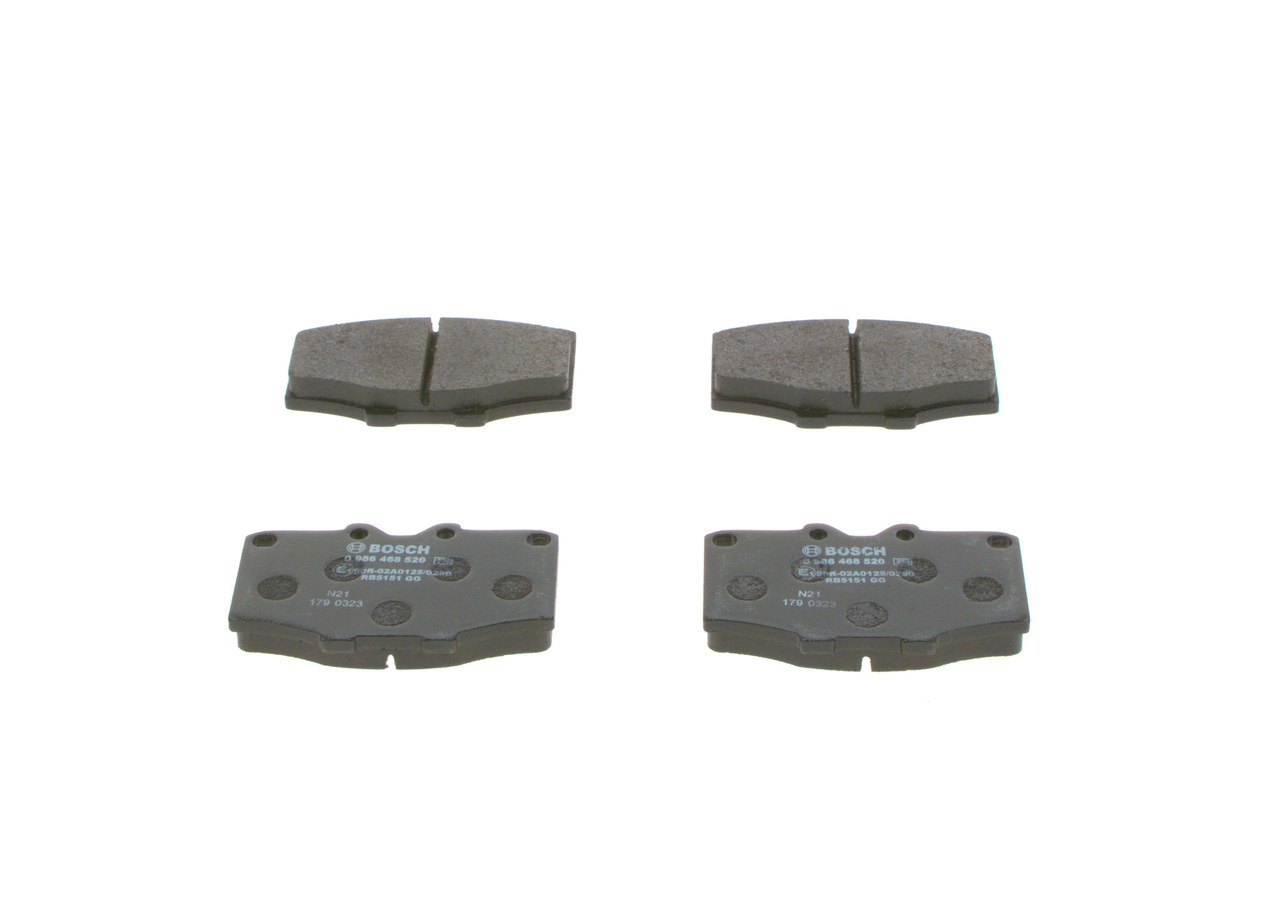 BOSCH 0 986 468 520 Remblokken TOYOTA Land Cruiser SUV (_J4_, _J5_) 137 Pk Benzine kosten