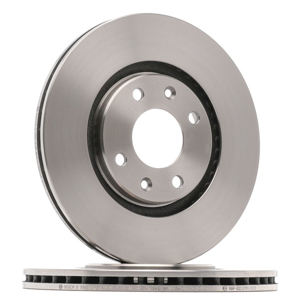 BOSCH 0 986 478 834: Disco de freno Ø: 283mm, ventilado, ventilación interna, Ø: 283mm, aceitado, con tornillos