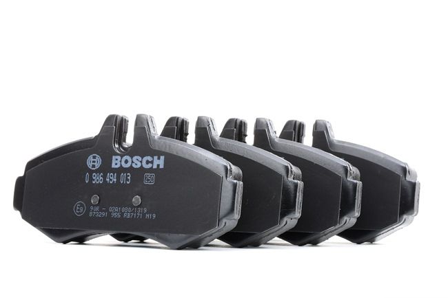 BOSCH 0 986 494 013: Juego de pastillas de freno Chapa antichirridos, con instrucciones de montaje