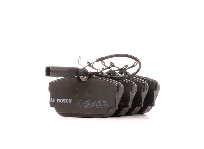 BOSCH 0 986 494 051: Juego de pastillas de freno Chapa antichirridos, con instrucciones de montaje